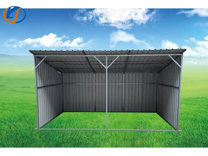 KJ GALVANIZED STEEL ANIMAL RUN-IN SHED 12'X20' 