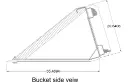KC 72" SSQA BUCKET WELDED EDGE
