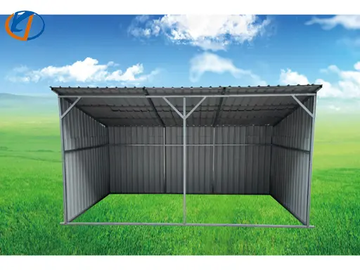 KJ GALVANIZED STEEL ANIMAL RUN-IN SHED 12'X20' 